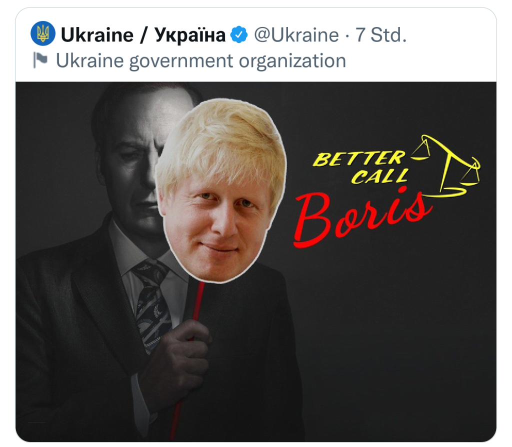 Ukraine will Premierminister Johnson zurück.