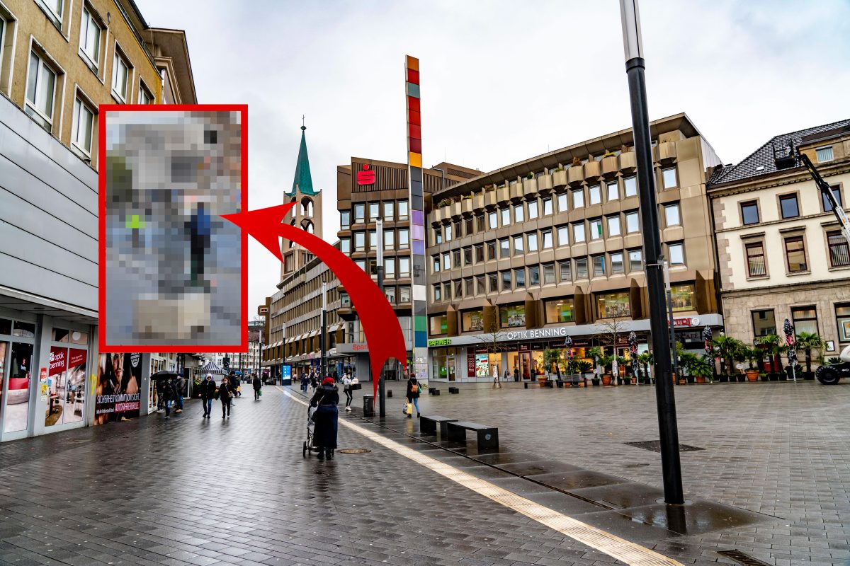 Gelsenkirchen merkwürdige Installation in der Stadt