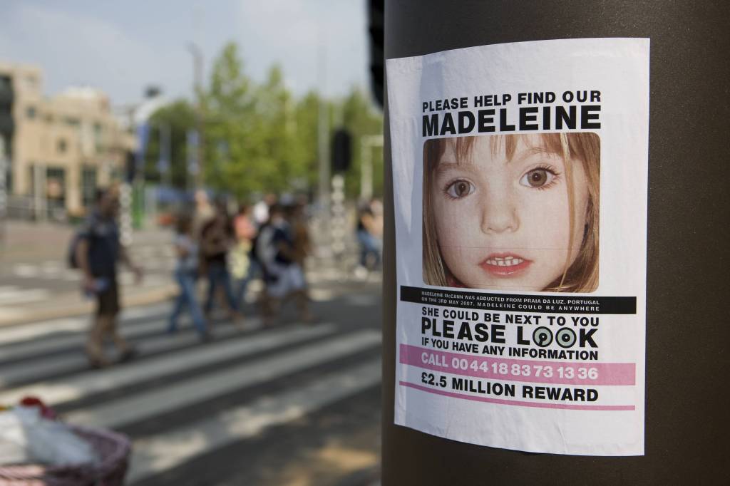 Vermissten-Plakat der seit 2007 verschwundenen Maddie McCann