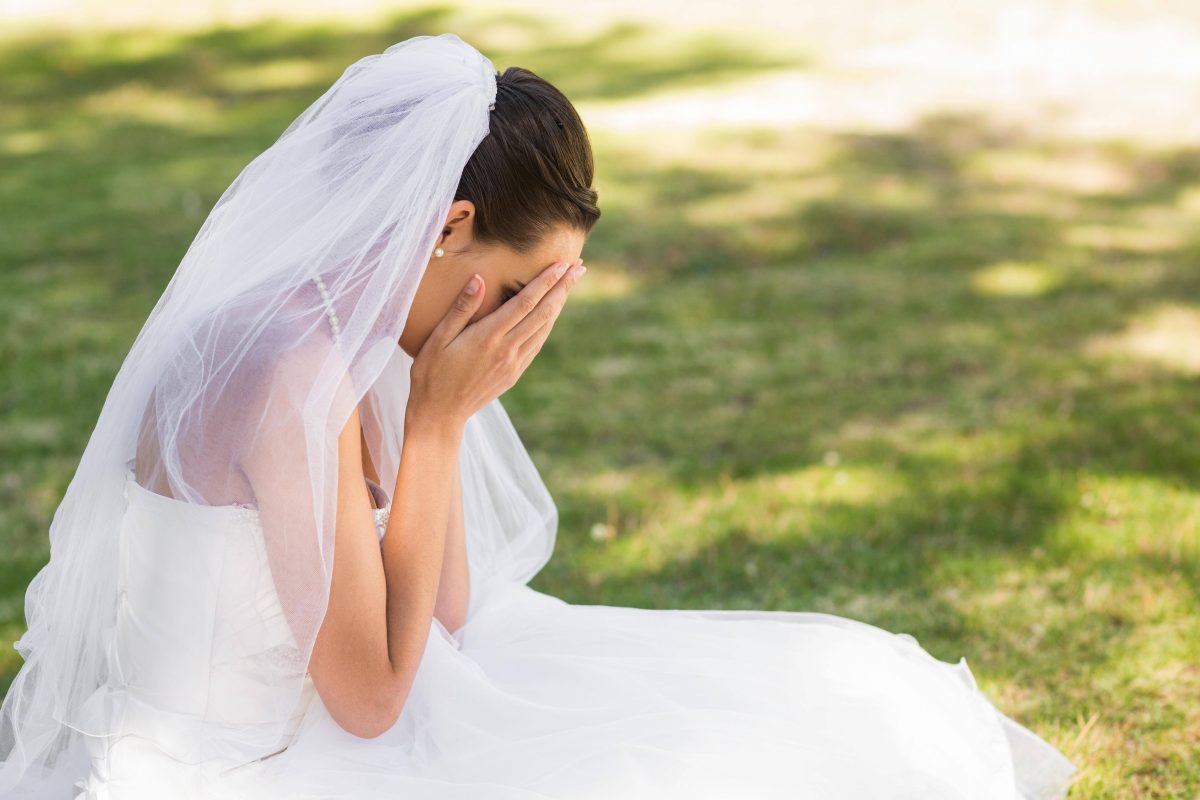 Hochzeit Braut weint
