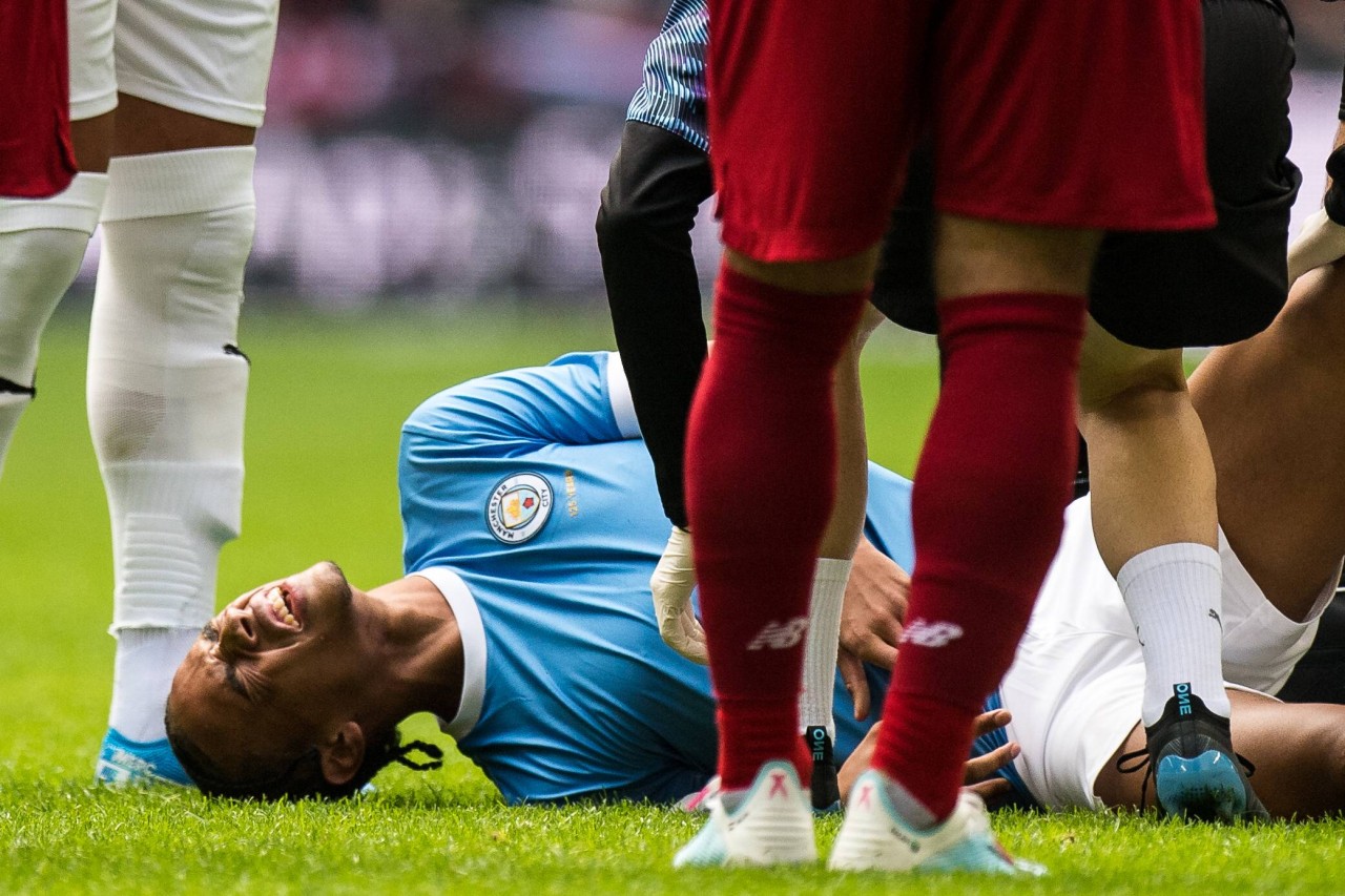 Leroy Sané musste am Sonntag im englischen Supercup verletzt ausgewechselt werden.