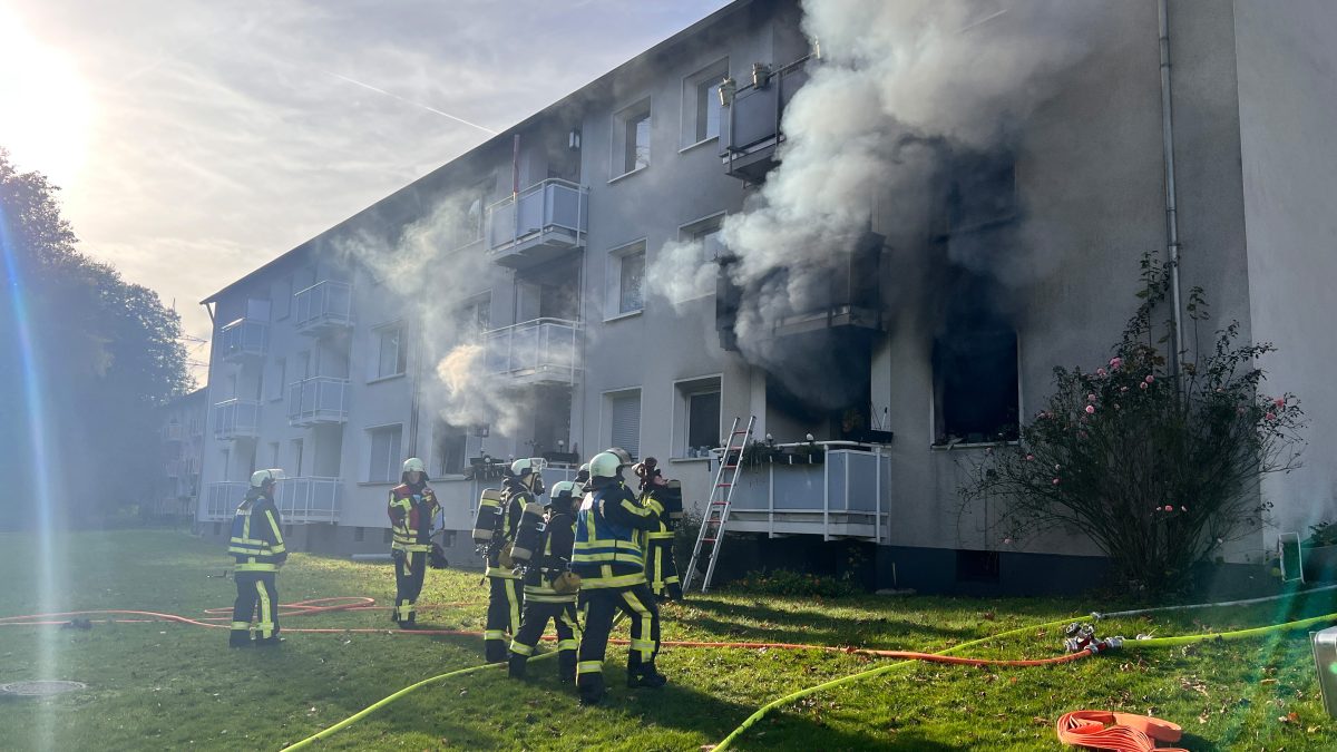 Ausgedehnter Wohnungsbrand in Bochum-Eppendorf!