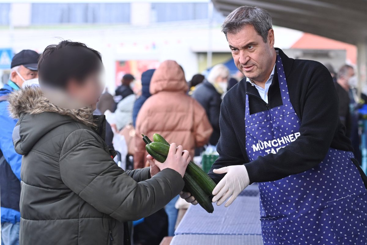 Söder bei der Tafel in München.