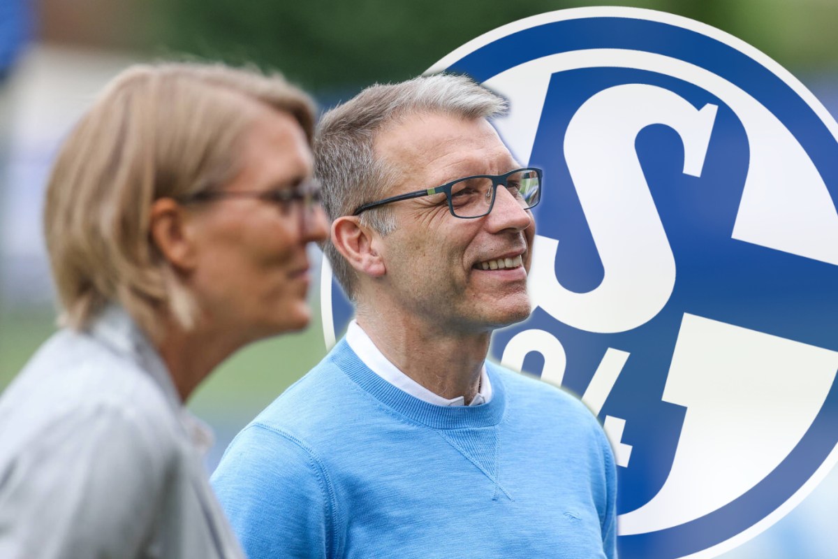 Schalke-Vorstandsmitglieder Christina Rühl-Hamers und Peter Knäbel.