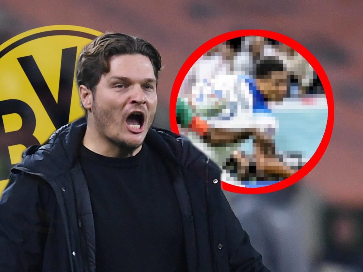 Edin Terzic, Trainer von Borussia Dortmund, in Aktion.