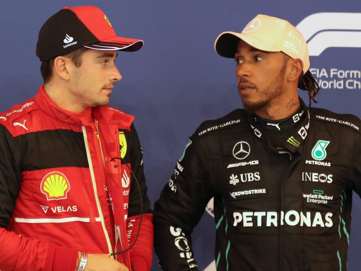In der Formel 1 waren Charles Leclerc und Lewis Hamilton bisher Gegner.