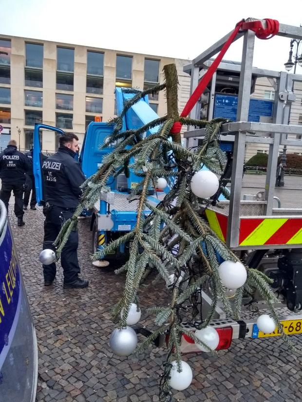 Letzte Generation KlimaKleber zersägen Weihnachtsbaum DerWesten.de
