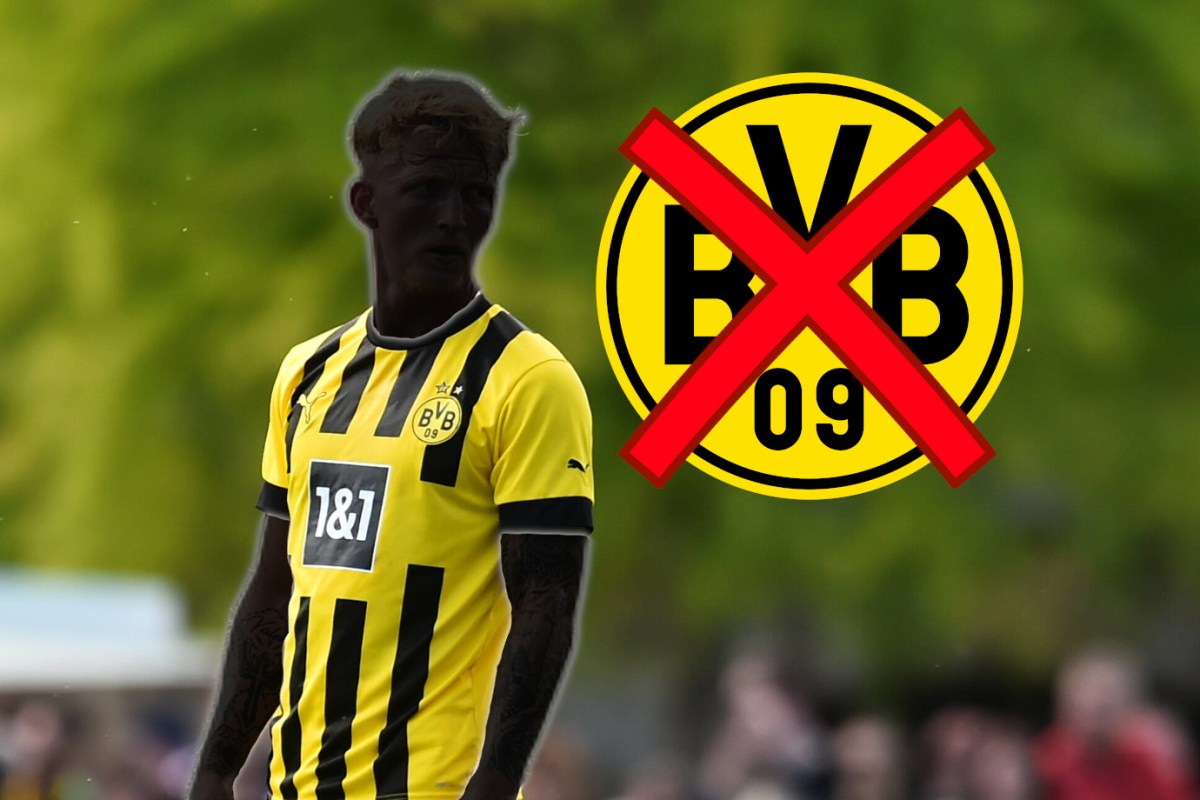 Valentino Vermeulen im Trikot von Borussia Dortmund.