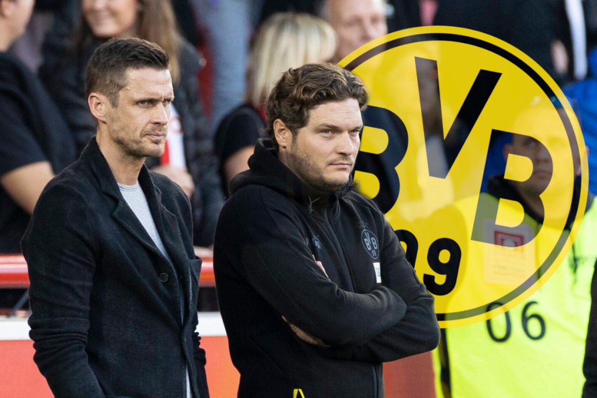 Borussia Dortmunds sportliche Verantwortliche Sebastian Kehl und Edin Terzic.