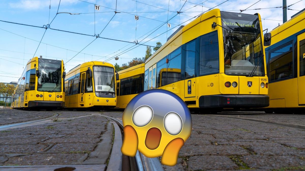 Essen Ruhrbahn Straßenbahnen stehen still