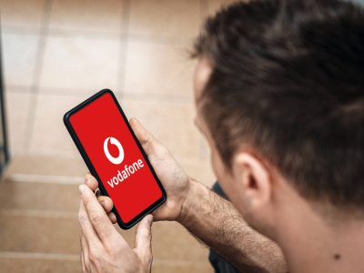 Vodafone Logo auf Handy
