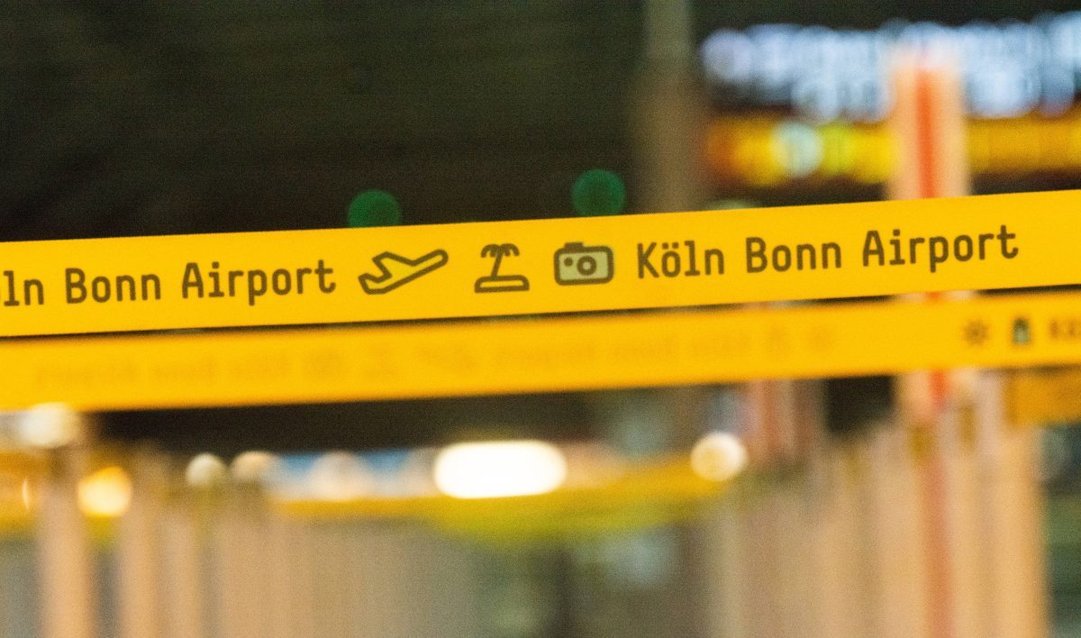 Flughafen Köln/Bonn Absperrung