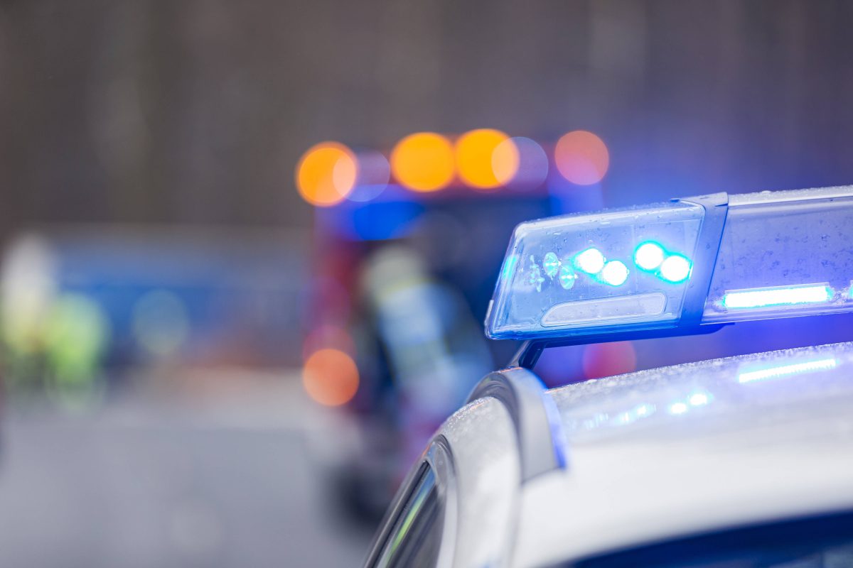 Nrw Unfall Blaulicht Polizei- und Rettungswagen
