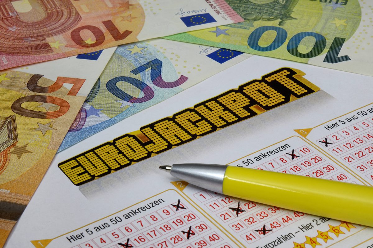 Lotto Eurojackpot Schein Stift Euroscheine