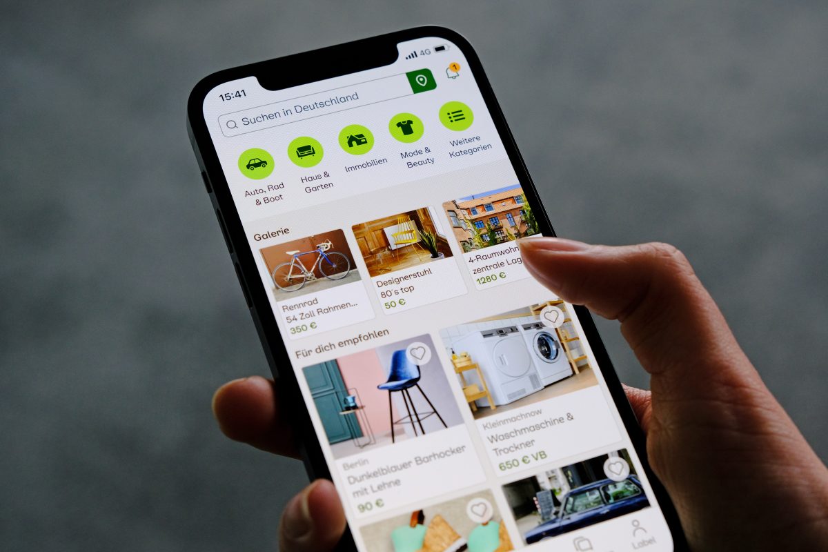 Ebay Kleinanzeigen als App auf dem Smartphone