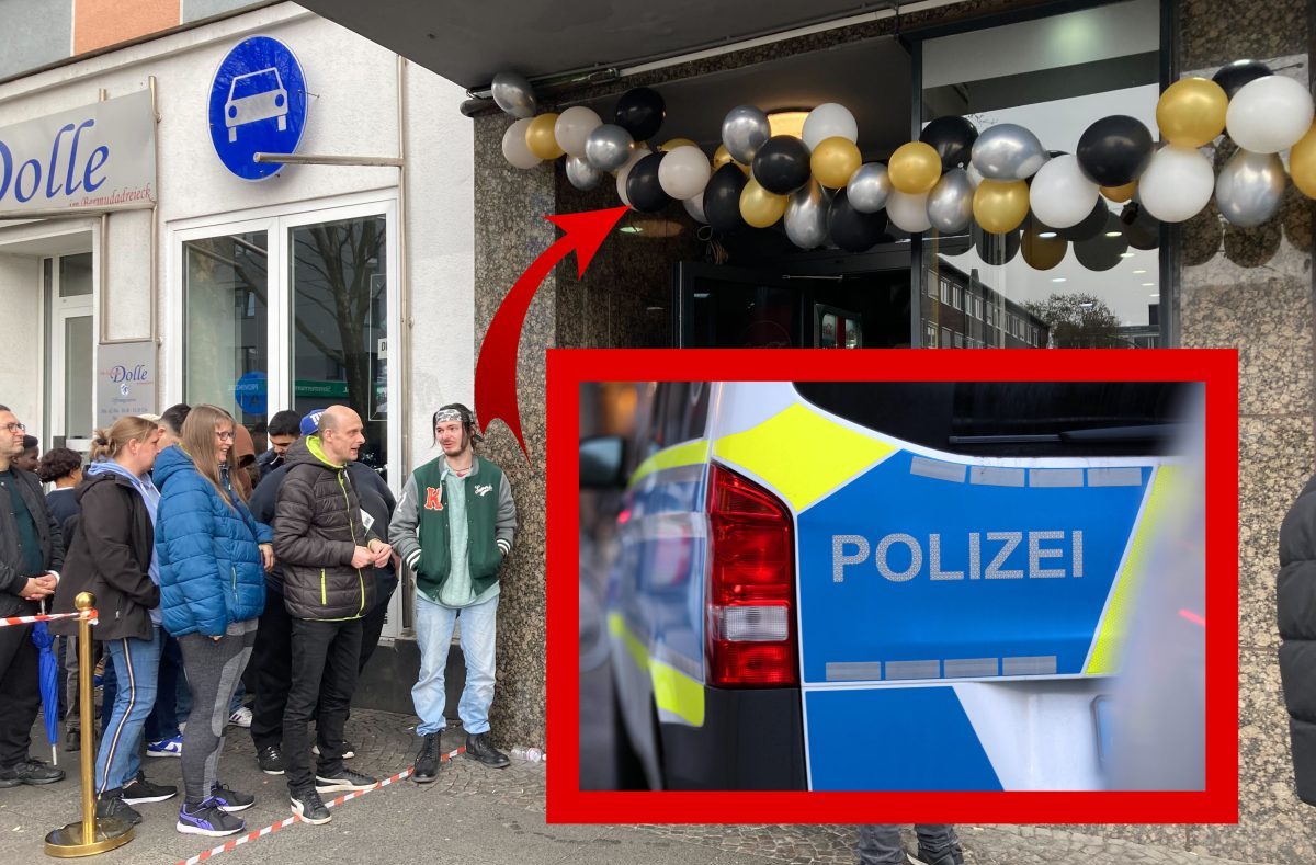 Bochum Döner-Laden Eröffnung Polizei