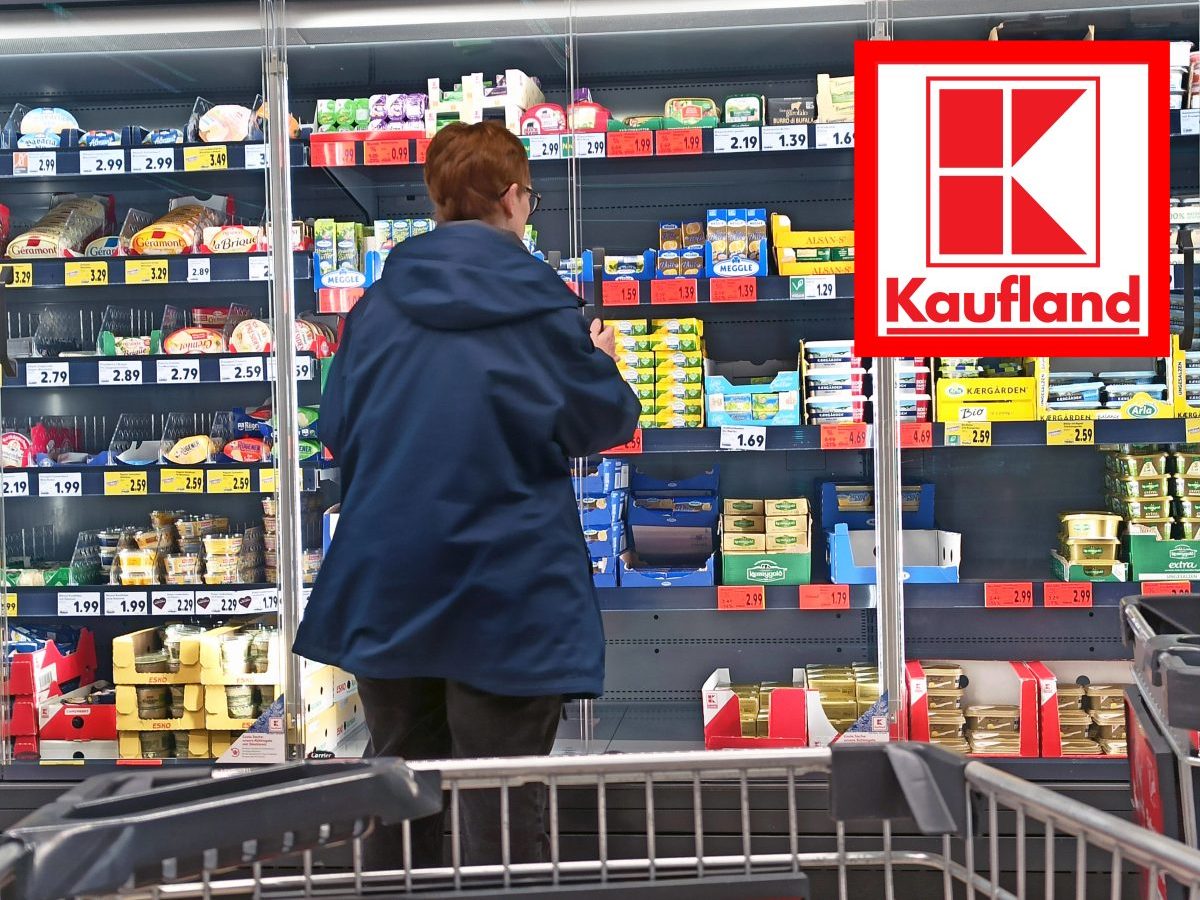 Kundin vor Kaufland-Regal