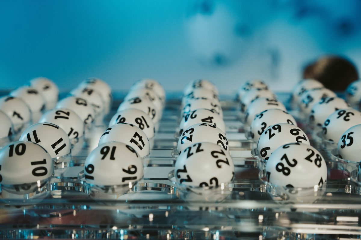 Lotto-Kugeln mit Zahlen