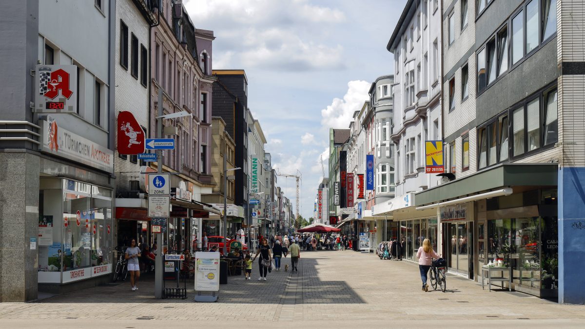 Oberhausener Innenstadt Einkaufsstraße