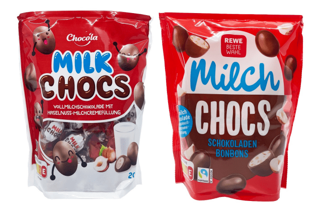 Milk Chocs und Milch Chocs