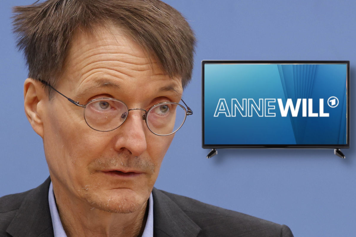 Minister Lauterbach genervt von einem Gast bei Anne Will.