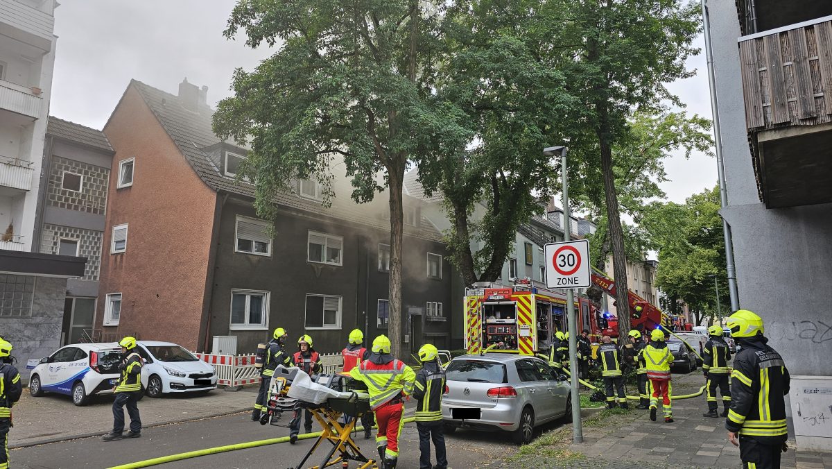 Gelsenkirchen: Brand in Dachgeschosswohnung!