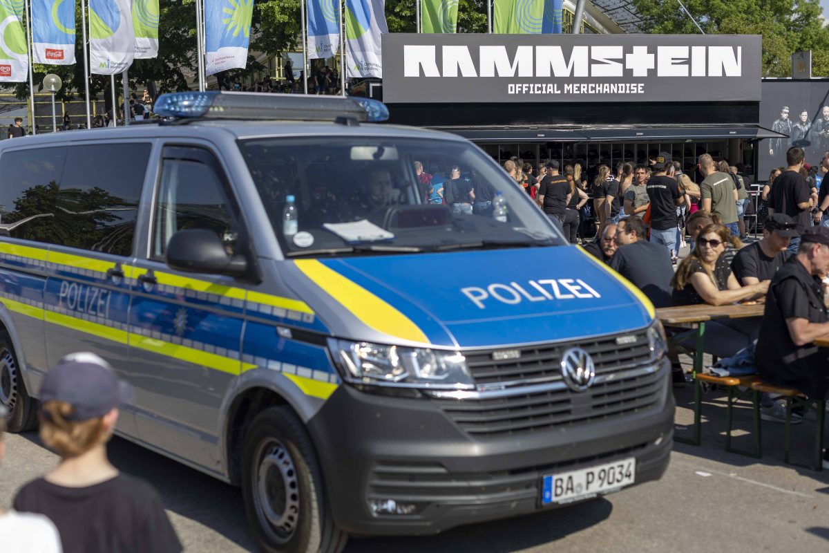 Rammstein: Die Polizei ist alarmiert.