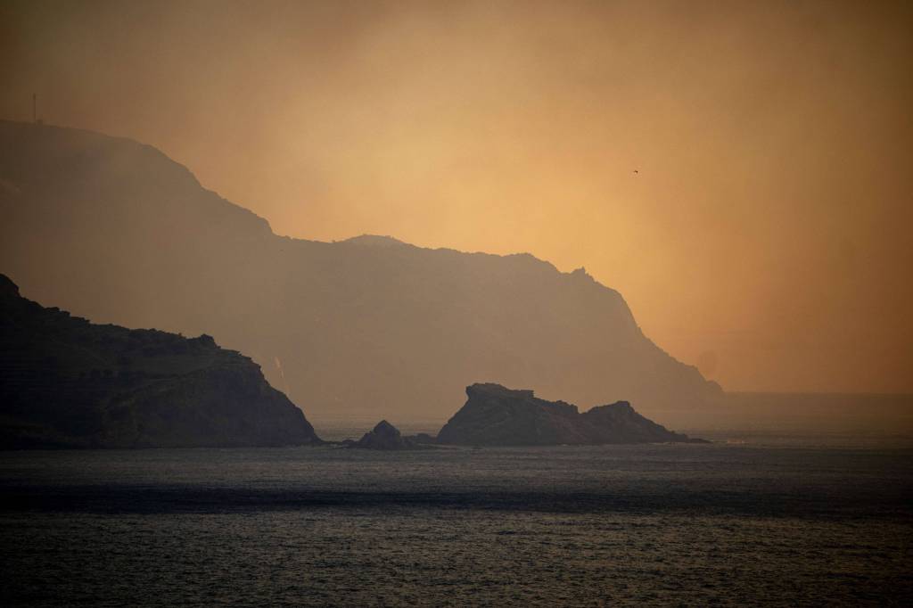 Rauchiger Himmel, Waldbrand in Spanien