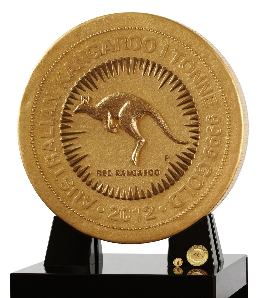 Die Red-Kangaroo-Münze in der Frontansicht.