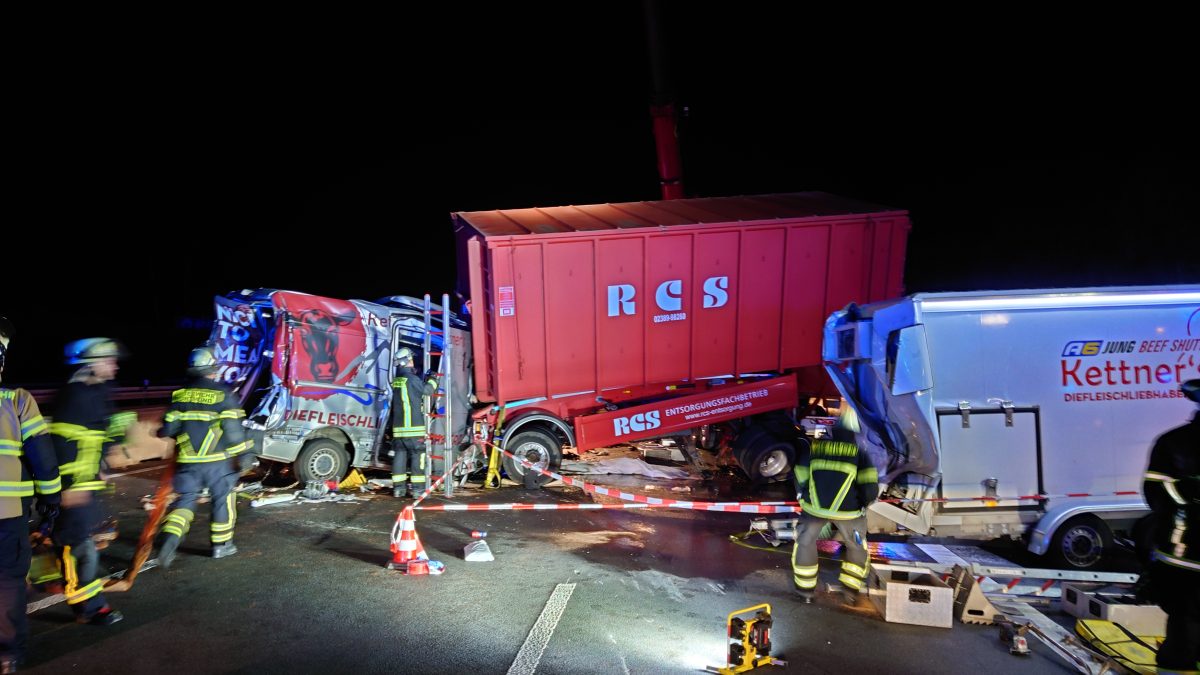 Dortmund: Auf der A1 kam es in der Nacht zu Mittwoch (4. Oktober) zu einem tödlichen LKW-Unfall.
