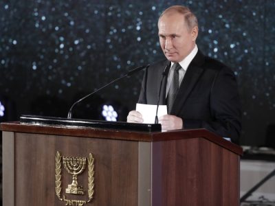 Der russische Präsident Wladimir Putin bei einer Gedenkfeier in Israel im Januar 2023.
