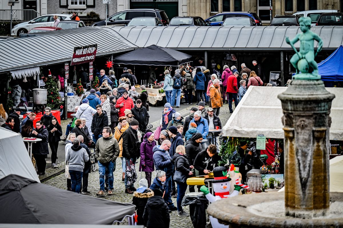 Weihnachtsmarkt Essen Margarethenhöhe, Besucher im letzten Jahr 2022