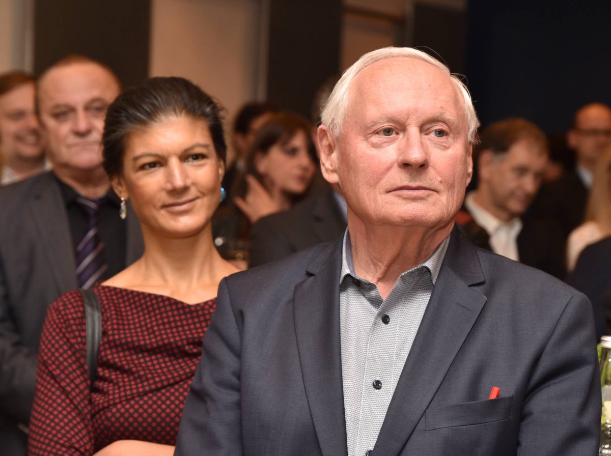 Sahra Wagenknecht lÃ¶st sich von den Linken los und plant zum Jahreswechsel eine eigene Partei. Ehemann Oskar Lafontaine scheint wenig begeistert zu sein.