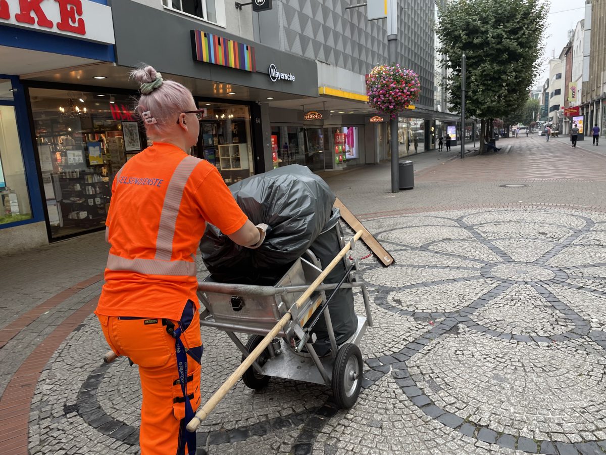 Gelsenkirchen Straßenreinigerin Eileen Rave