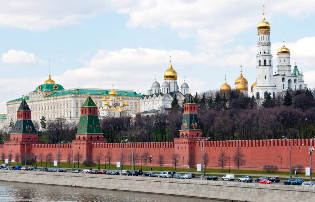 Ein Blick auf den Moskauer Kreml.