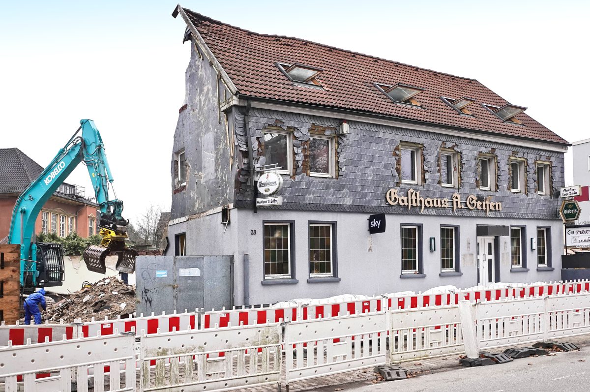 In Gelsenkirchen wird das Gasthaus Seifen abgerissen.