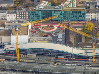 Duisburg: Baustelle am Hauptbahnhof geht in großen Schritten voran.