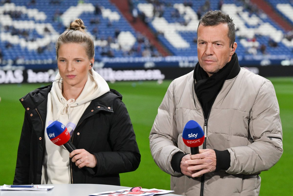 Die beiden Sky-Experten Tabea Kemme und Lotha Matthäus (Archivbild).