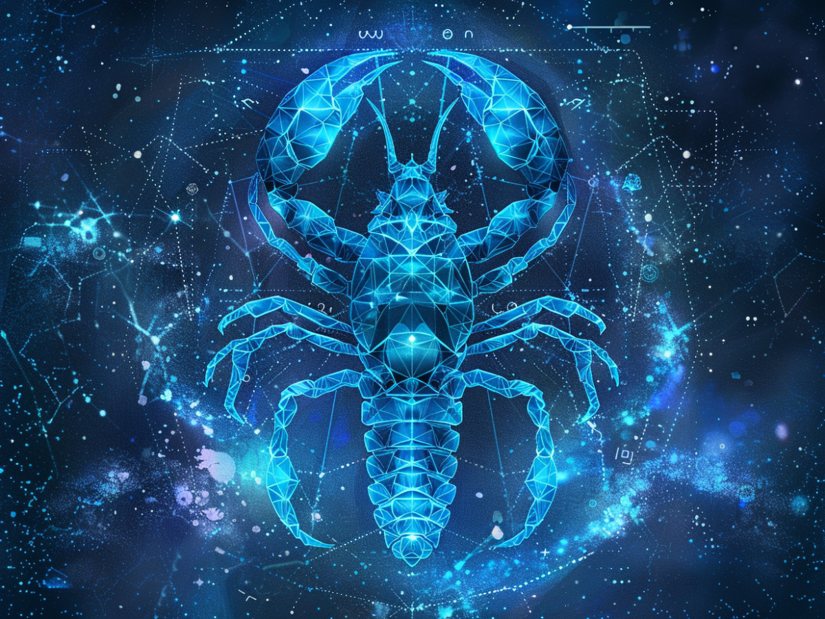 Geometrischer Skorpion in Universum.