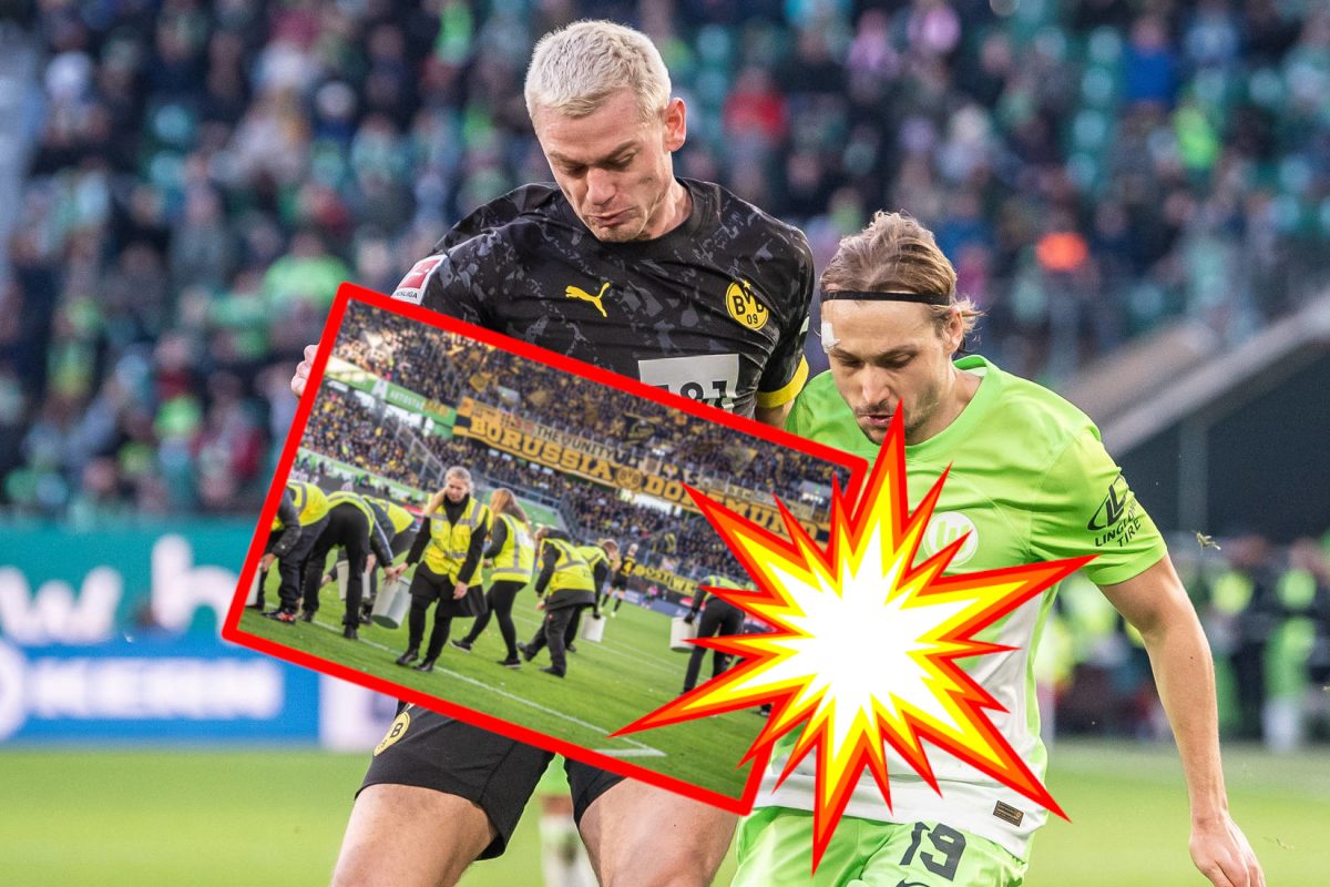 Bei Wolfsburg - Borussia Dortmund gibt es wieder Streit und Protest.