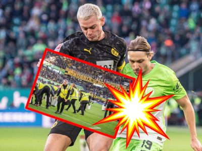 Bei Wolfsburg - Borussia Dortmund gibt es wieder Streit und Protest.