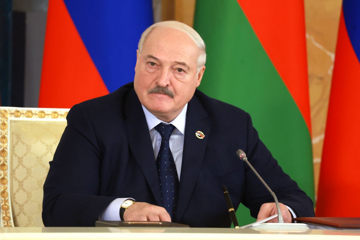 Bei den belarussischen Studenten war Putin-Gehile Alexander Lukaschenko stets im Kopf.