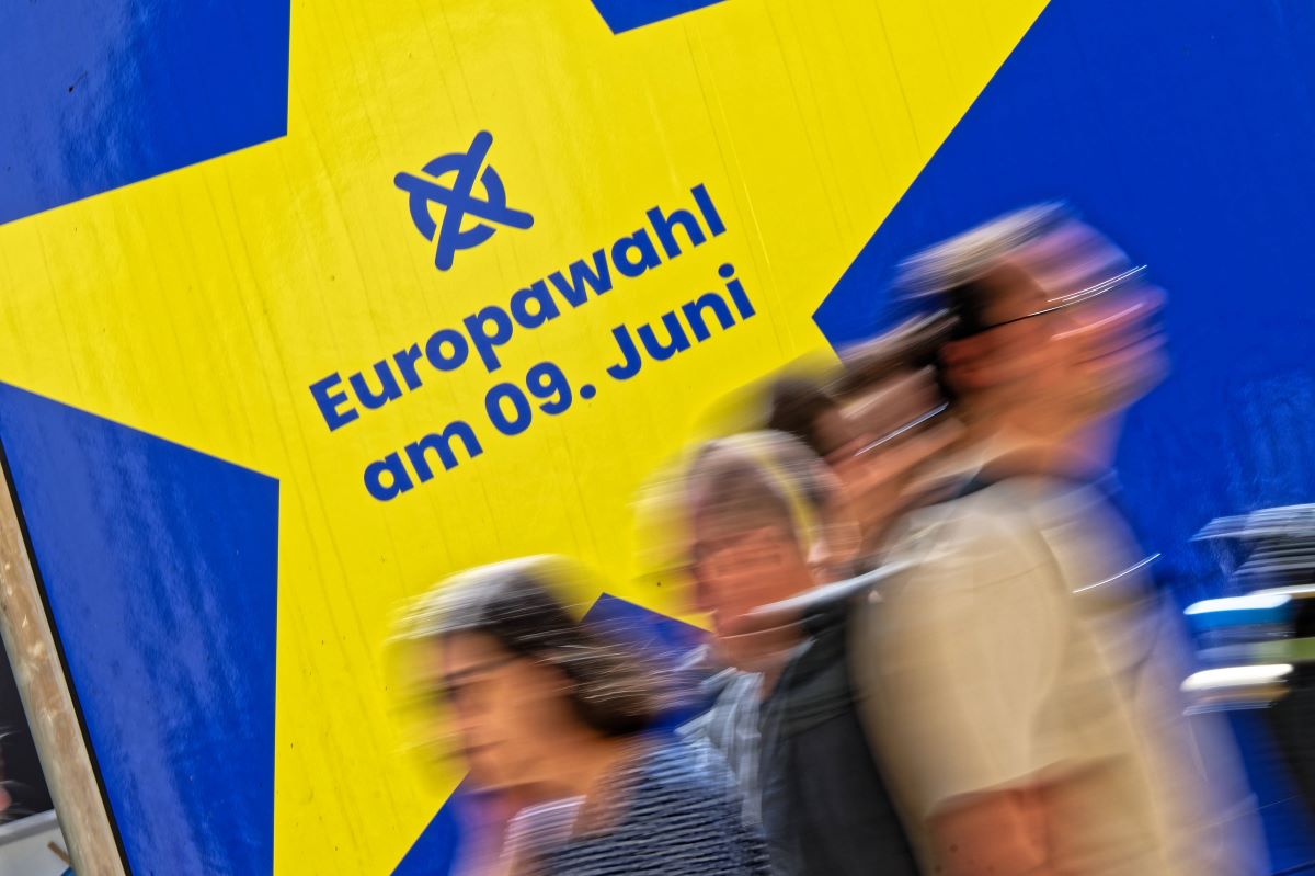 Plakat für die Europawahl 2024.