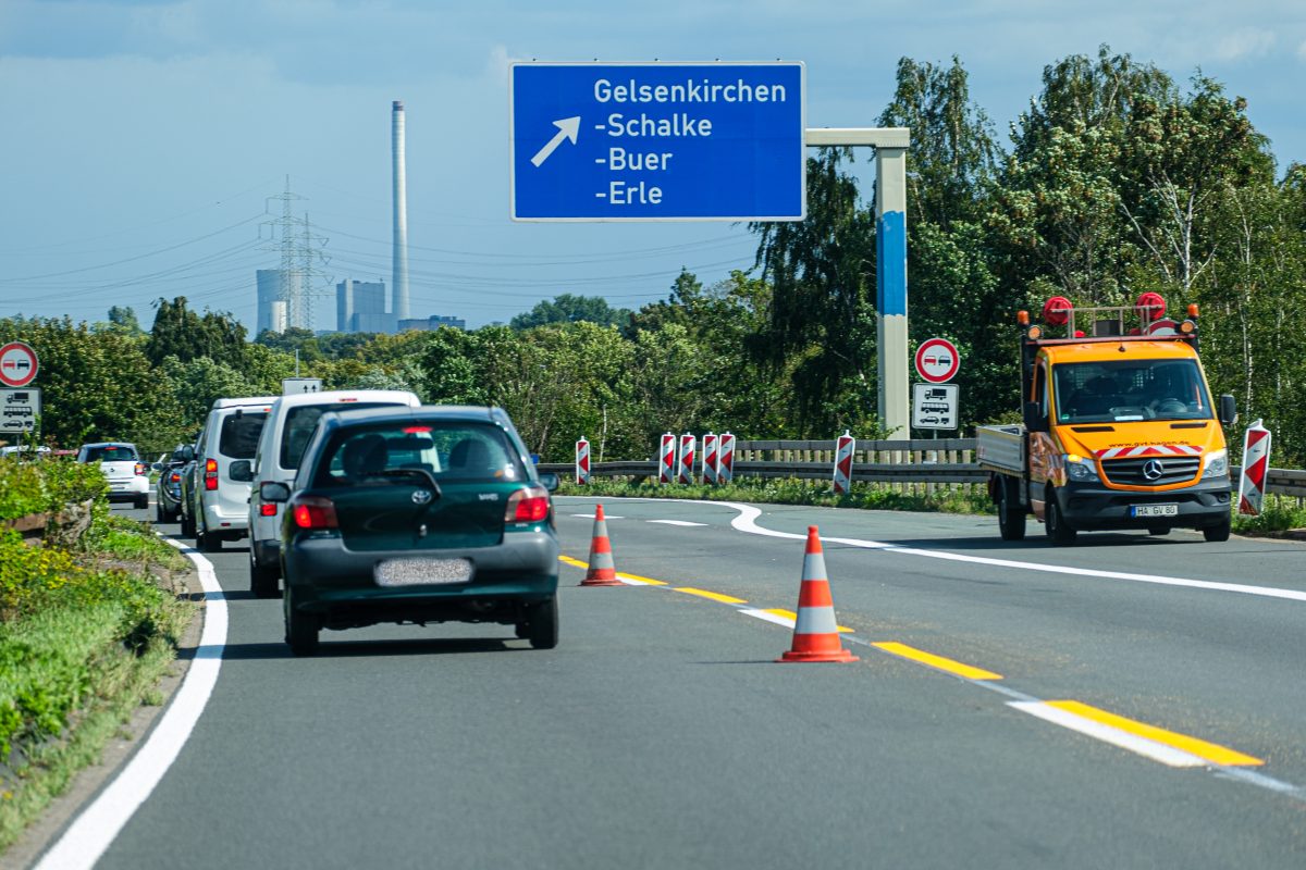A42 bei Gelsenkirchen: Hier kommt es über zwei Monate zu Sperrungen.