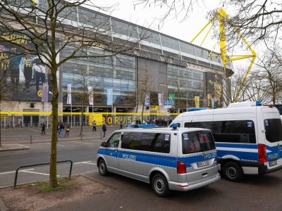 Die Polizei war nach der Niederlage von Borussia Dortmund gefordert.