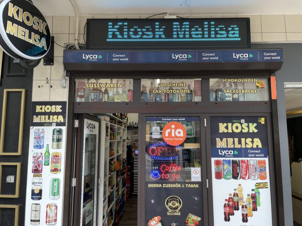 Kiosk Melisa auf der Prinzenstraße.