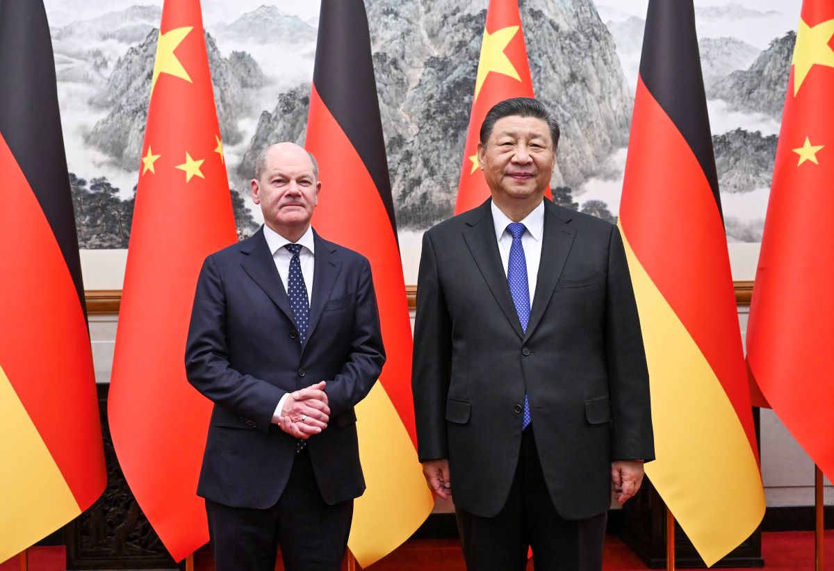 Kanzler Scholz in den China-Nachrichten – im Bericht fällt sofort ein Detail auf