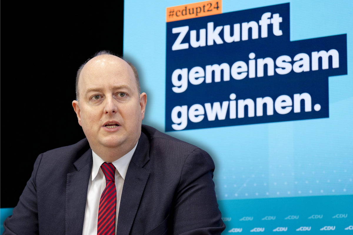 Politiker Matthias Hauer sprach mit uns auf dem CDU-Parteitag über die Politik der Ampel.