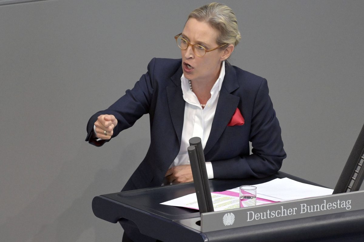 AfD-Chefin Alice Weidel: Polemik am Rednerpult im Bundestag.