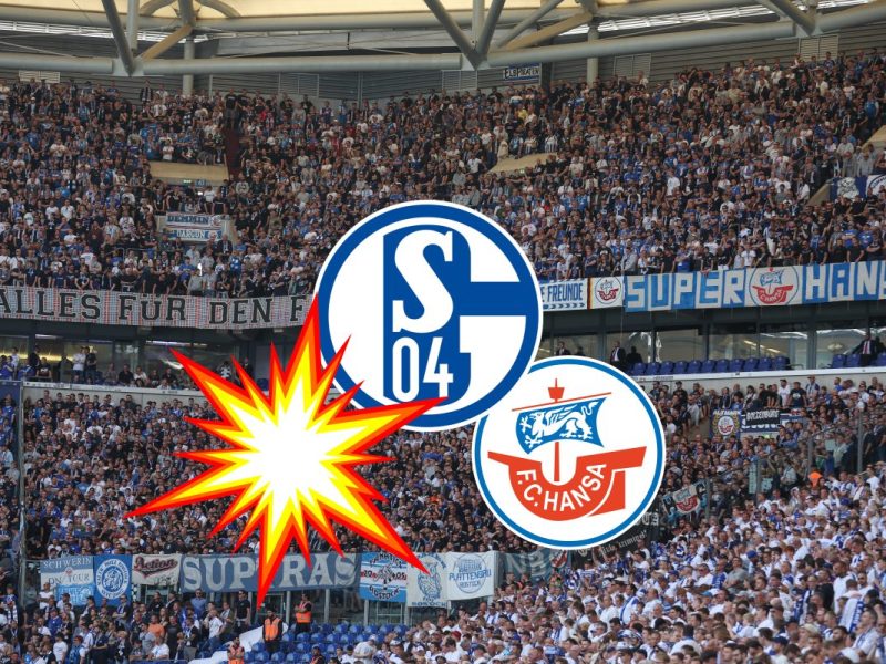 Schalke – Rostock: Hässliche Szenen im Stadion! Gästefans attackieren S04-Anhänger